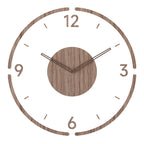 Minimalist wooden wall clock – Scandinavian style, 11.8 in