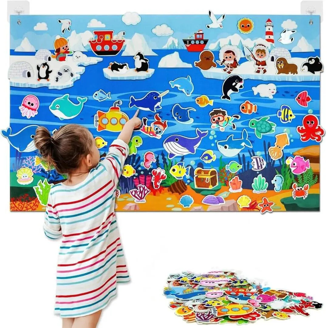 Montessori Farm Felt Sensory Panel – StoryFelt™