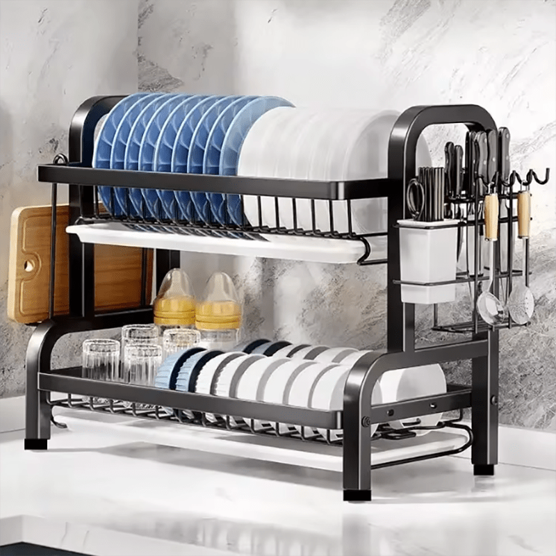 Two-Tier Dish Rack – Order and Style in Your Kitchen