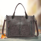 Classic leather shoulder bag