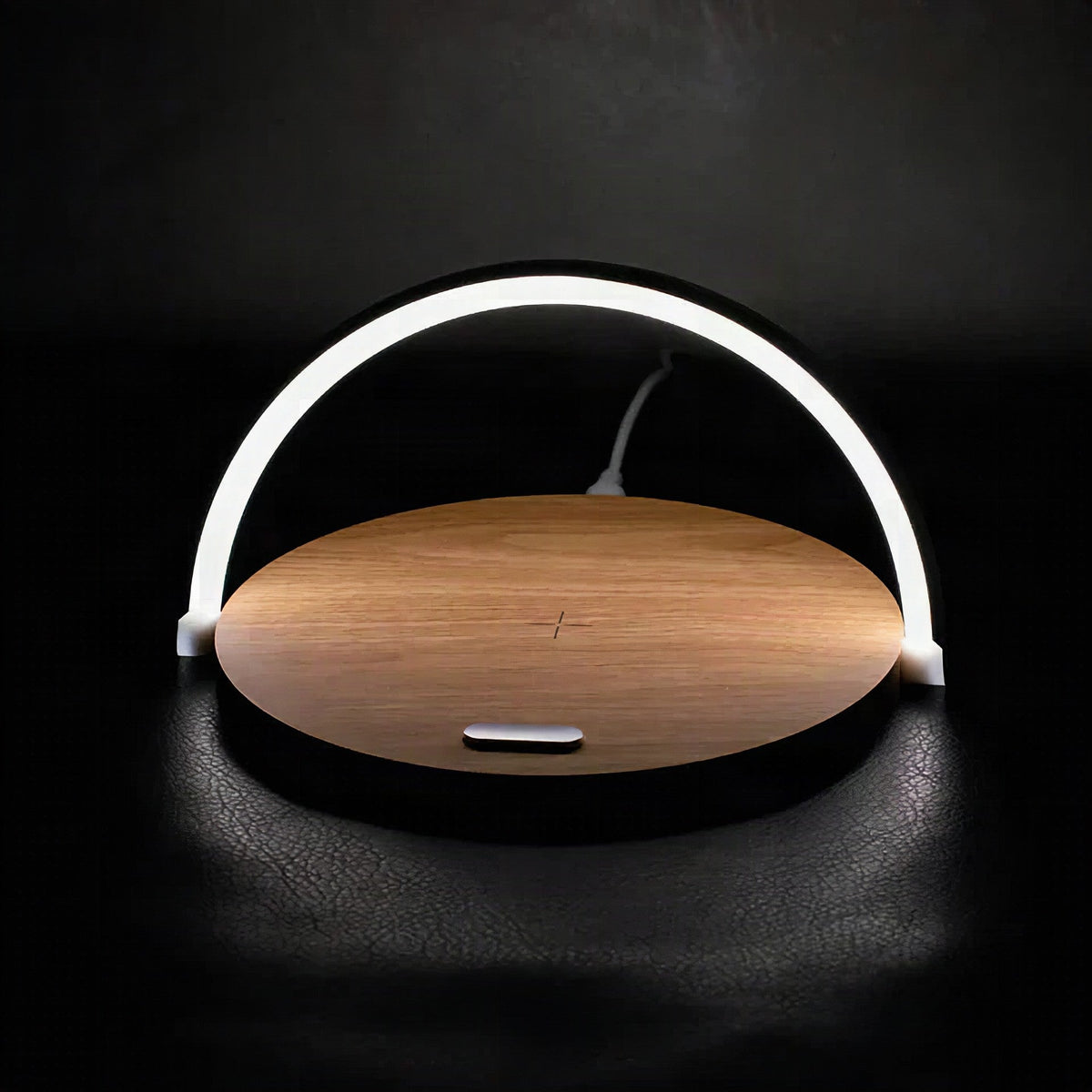 3-in-1 wireless charger with phone stand and LED lamp