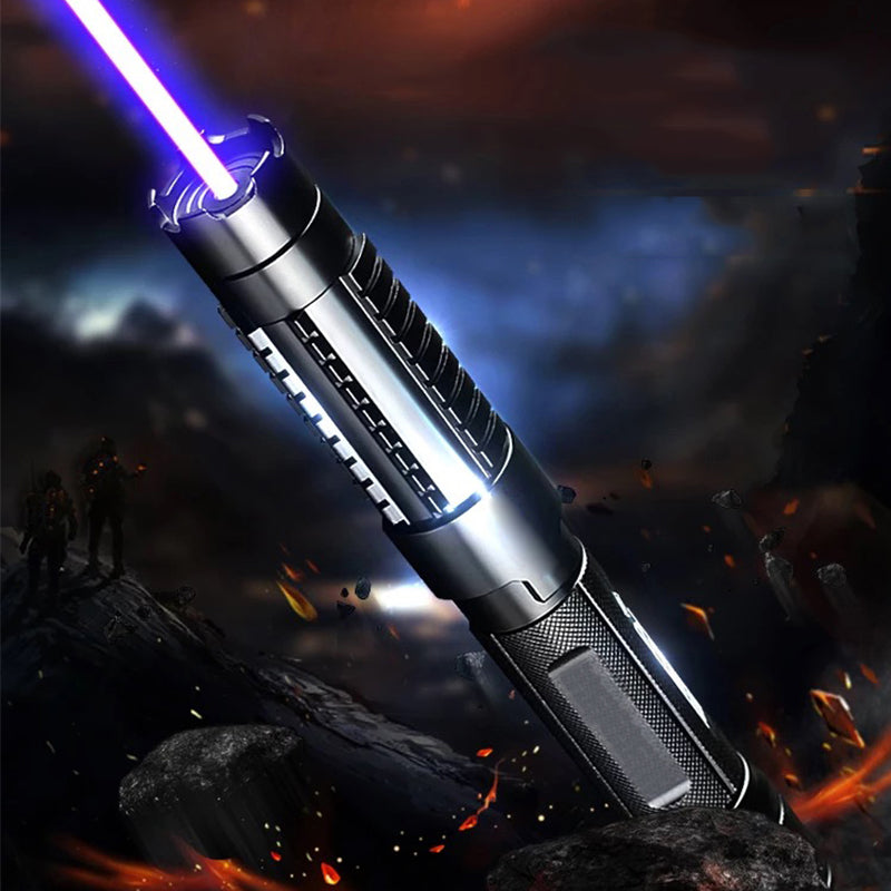 High Power Laser Pointer, Rechargeable Handheld Laser with Adjustable Beam, Waterproof Laser Pointer for Signaling