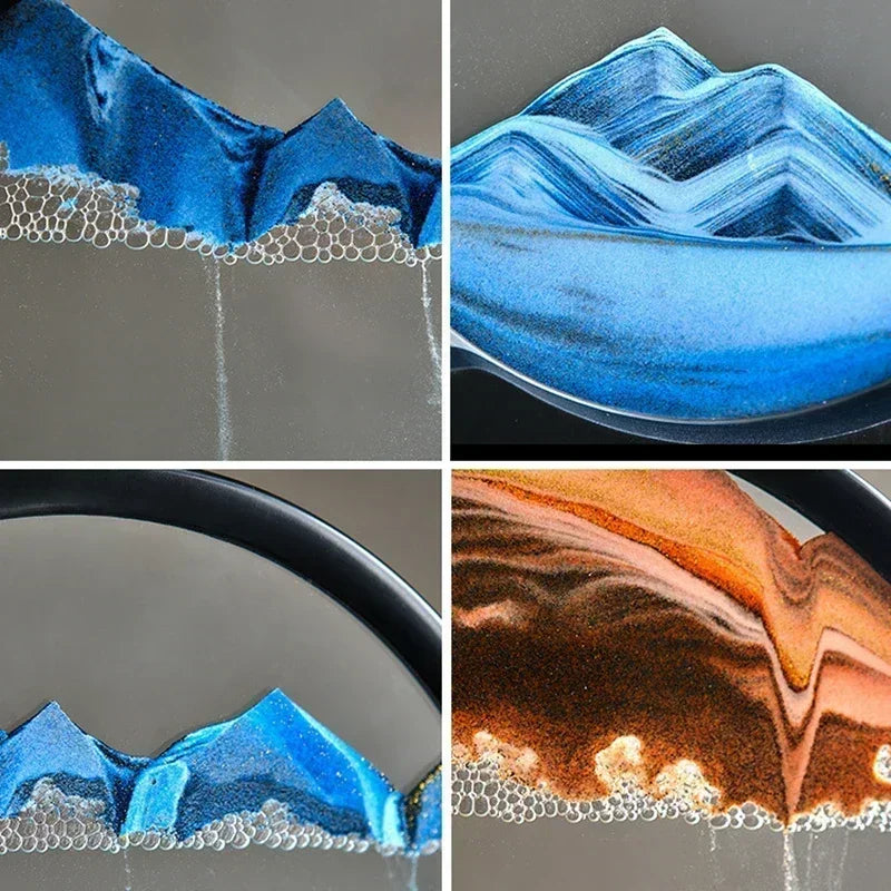 Hourglass | Moving sand picture | Soothing sand landscapes | ZenSands