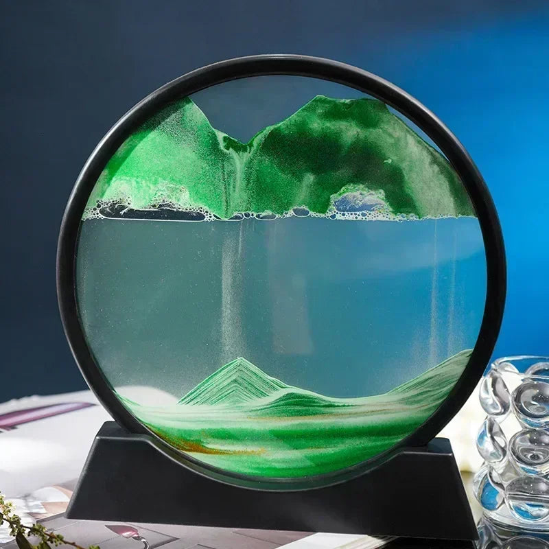 Hourglass | Moving sand picture | Soothing sand landscapes | ZenSands