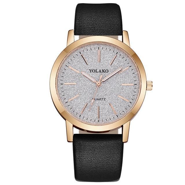 IcoolGadgets High Quality Fashion Women's Ladies Simple Watches Geneva Faux Leather Analog Quartz Wrist Watch clock saat