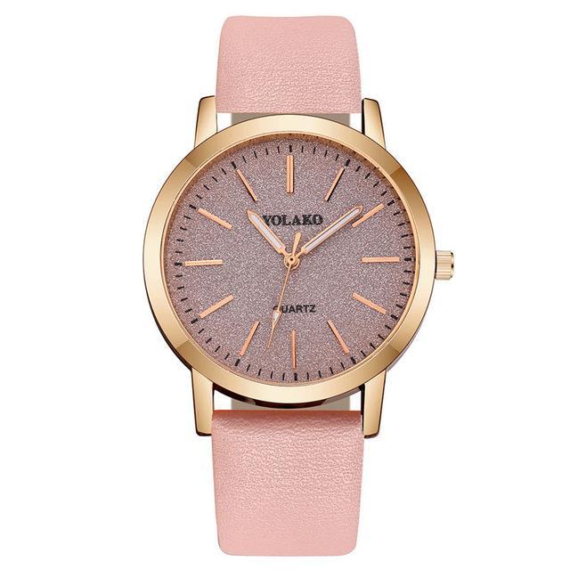IcoolGadgets High Quality Fashion Women's Ladies Simple Watches Geneva Faux Leather Analog Quartz Wrist Watch clock saat