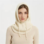 Cashmere-Blend Knit Beanie with Adjustable Fit