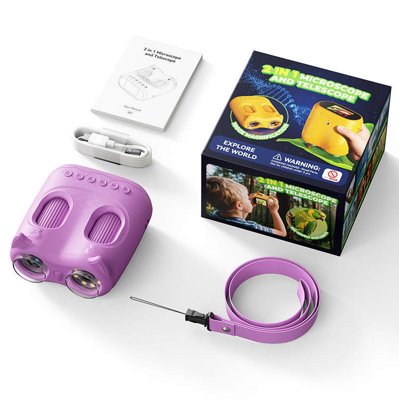Kids Telescope & Microscope Camera Toy – Science Explorer Set