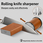 Knife sharpener | Rolling sharpener | Magnetic angle guide | EdgeRoll