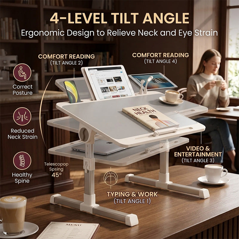 Lomaroshop Adjustable Lap Desk With Light