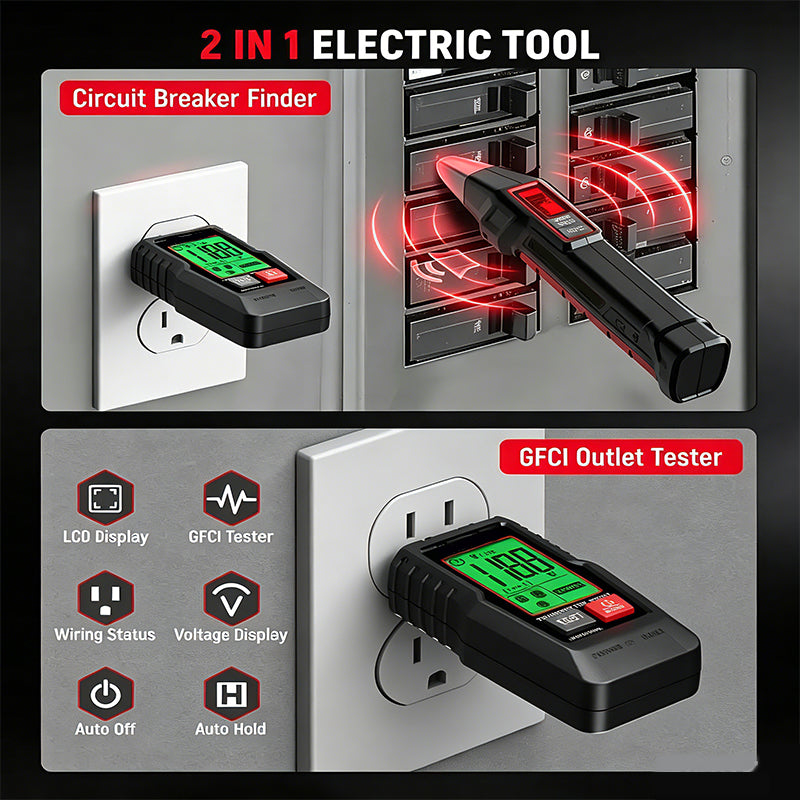 Lomaroshop Circuit Breaker Finder Tester Kit