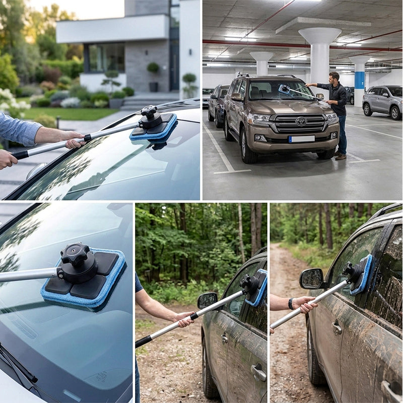 Lomaroshop Double Sided Magnetic Windshield Cleaning Kit