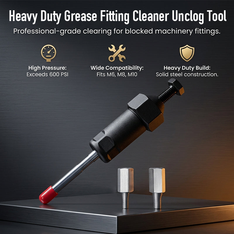 Lomaroshop Heavy Duty Grease Fitting Cleaner Tool