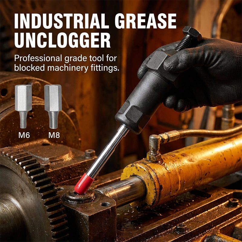 Lomaroshop Heavy Duty Grease Fitting Cleaner Tool