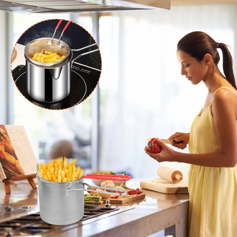 Lomaroshop Multifunctional 304 Stainless Steel Fryer
