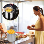 Lomaroshop Multifunctional 304 Stainless Steel Fryer