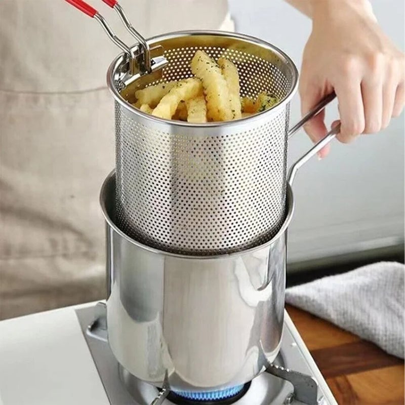 Lomaroshop Multifunctional 304 Stainless Steel Fryer