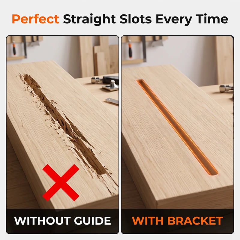 Lomaroshop Precision Wood Router Slotting Guide Bracket
