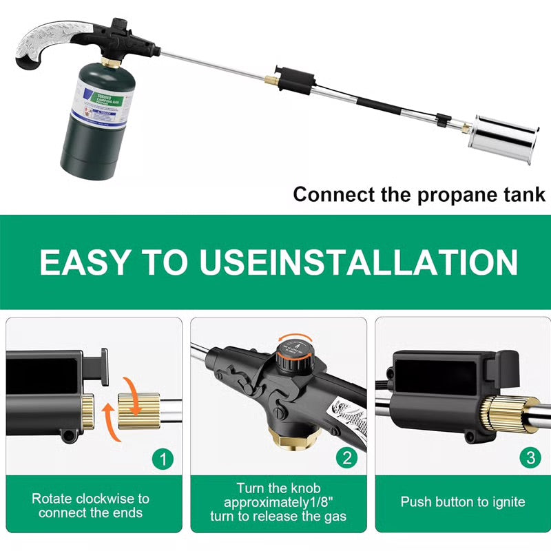 Lomaroshop Professional Propane Weed Torch Burner