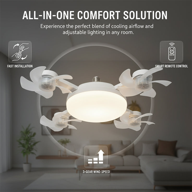 Lomaroshop Remote Control Ceiling Fan Light Bulb