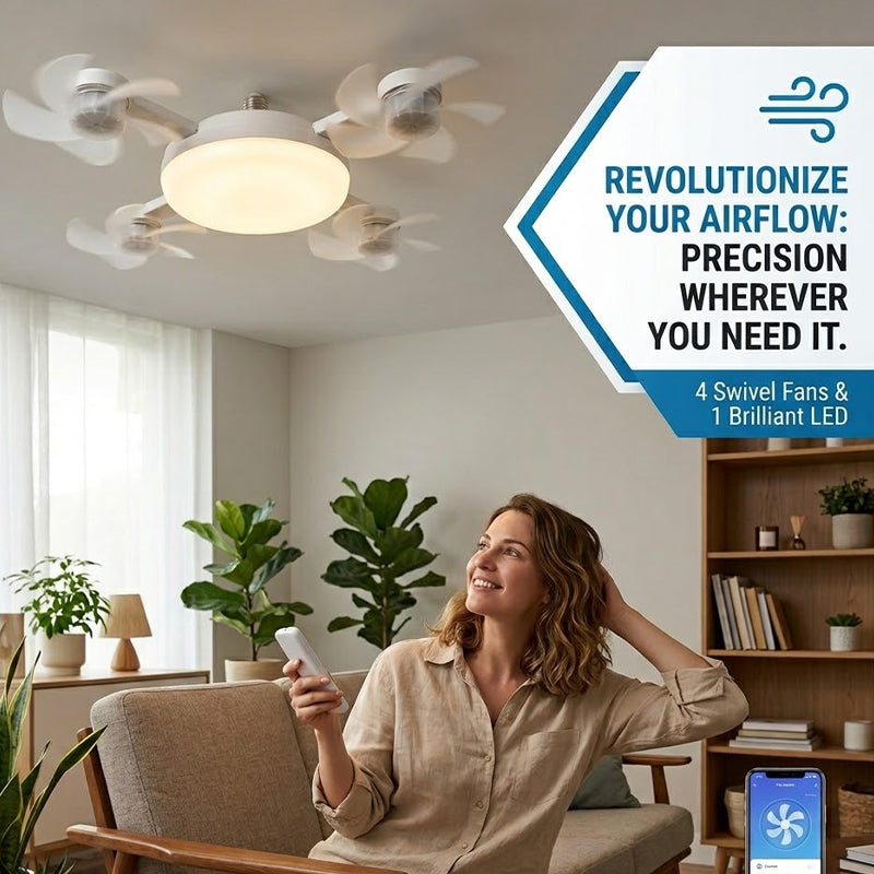 Lomaroshop Remote Control Ceiling Fan Light Bulb