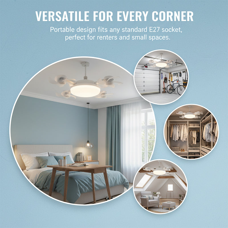 Lomaroshop Remote Control Ceiling Fan Light Bulb
