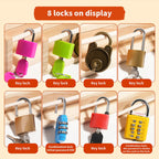 Lomaroshop Wooden Screwdriver Lock & Key Activity Board