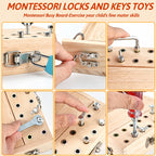 Lomaroshop Wooden Screwdriver Lock & Key Activity Board
