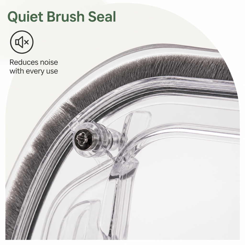 Lomaroshop4-Way Locking Noise-Reducing Pet Door (Glass Mount)
