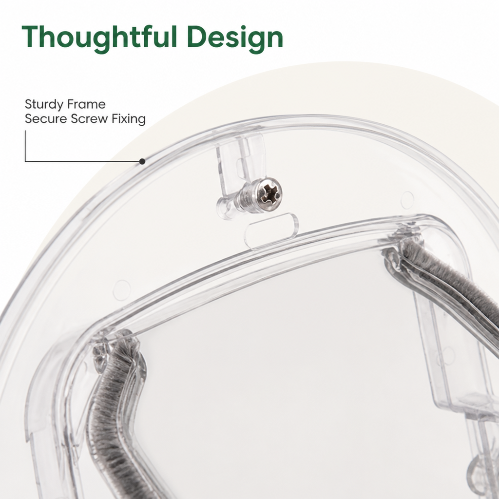 Lomaroshop4-Way Locking Noise-Reducing Pet Door (Glass Mount)