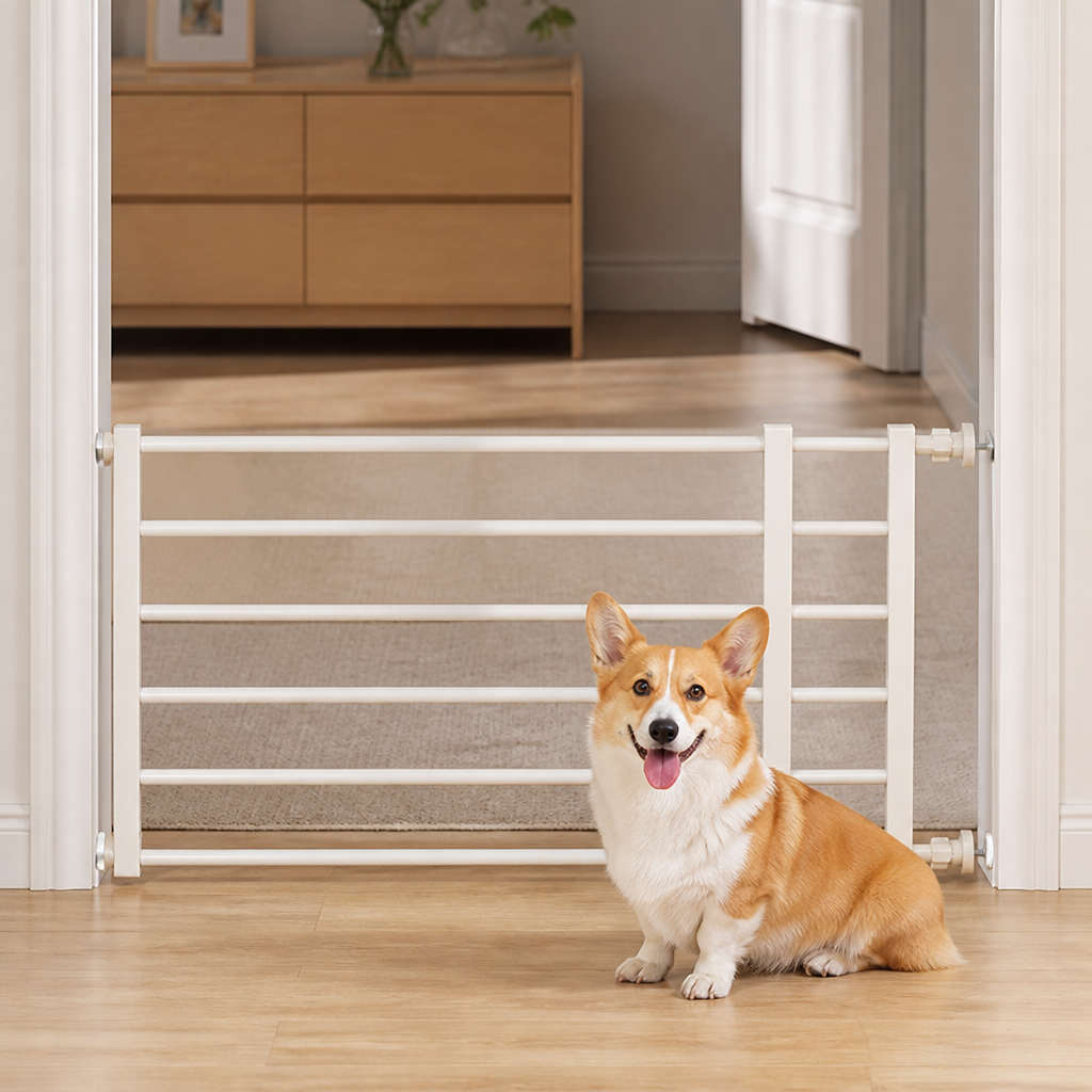 LomaroshopAdjustable Width & Tool-Free Indoor Pet Gate