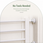 LomaroshopAdjustable Width & Tool-Free Indoor Pet Gate