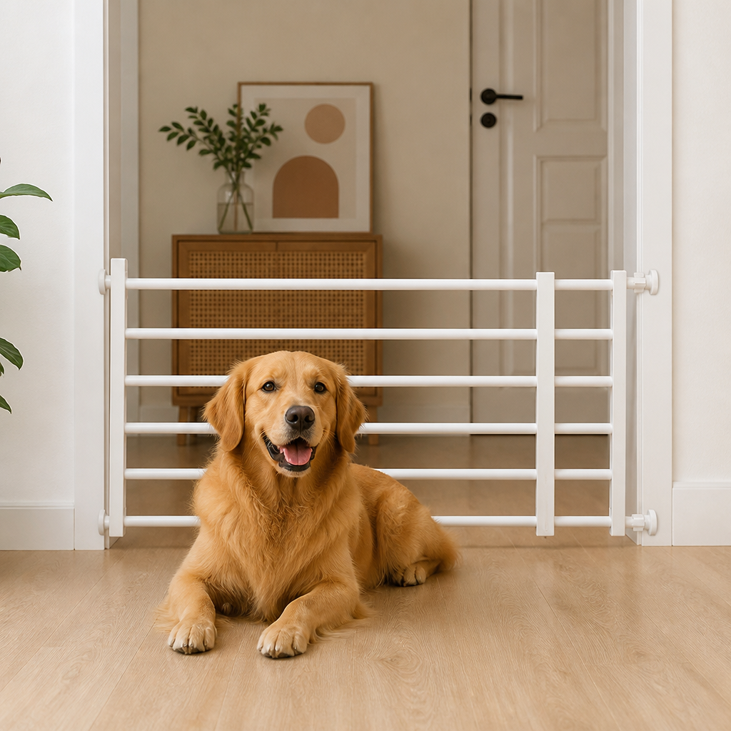 LomaroshopAdjustable Width & Tool-Free Indoor Pet Gate