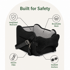LomaroshopBreathable Mesh & Safety Harness Dog Car Seat