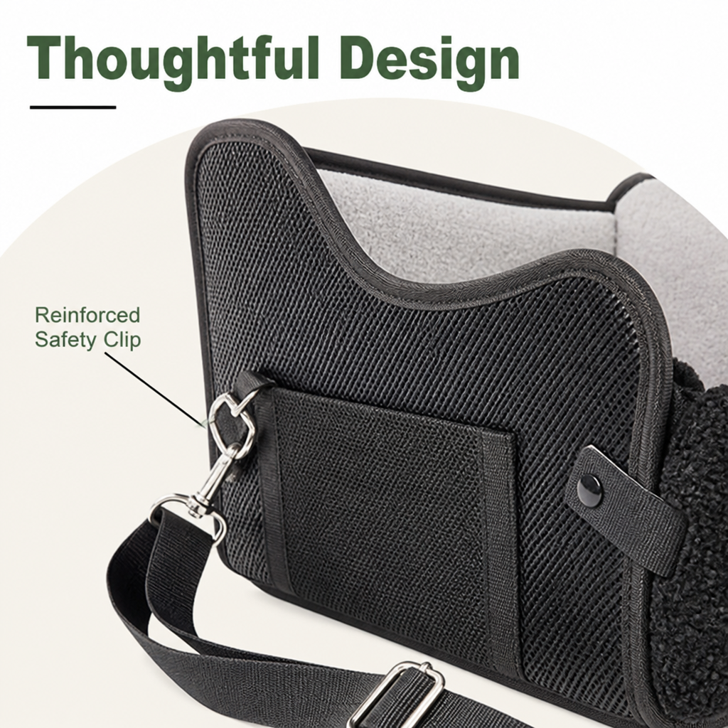 LomaroshopBreathable Mesh & Safety Harness Dog Car Seat