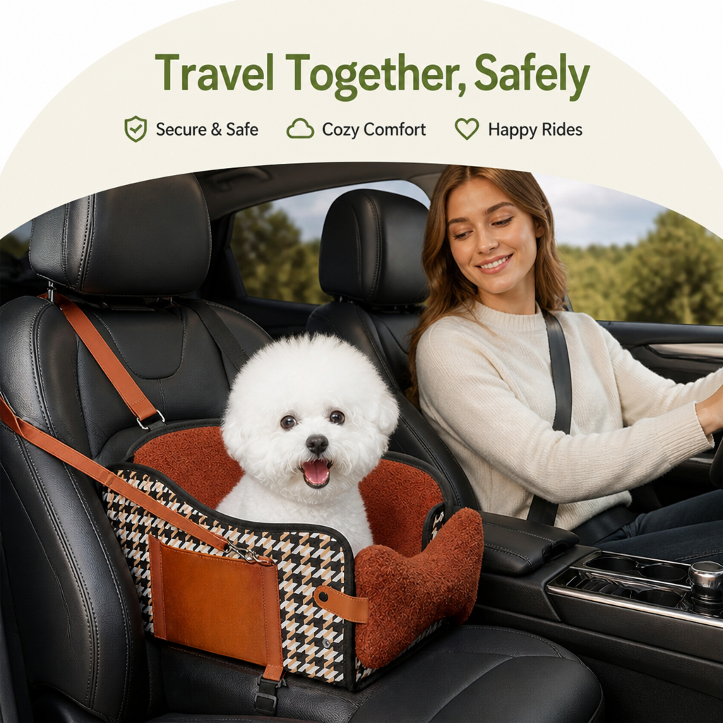 LomaroshopBreathable Mesh & Safety Harness Dog Car Seat