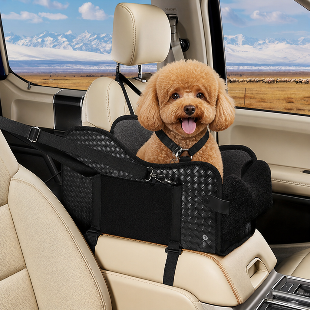 LomaroshopBreathable Mesh & Safety Harness Dog Car Seat