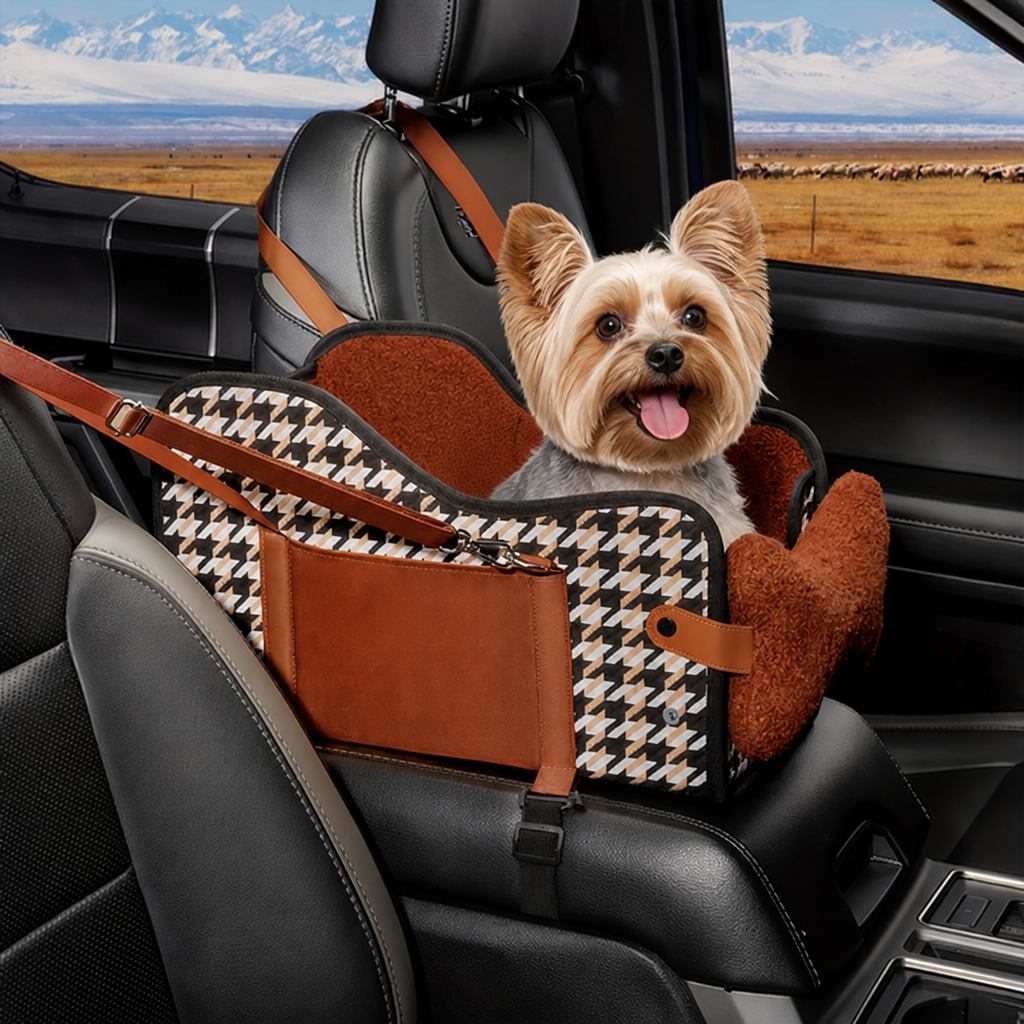 LomaroshopBreathable Mesh & Safety Harness Dog Car Seat