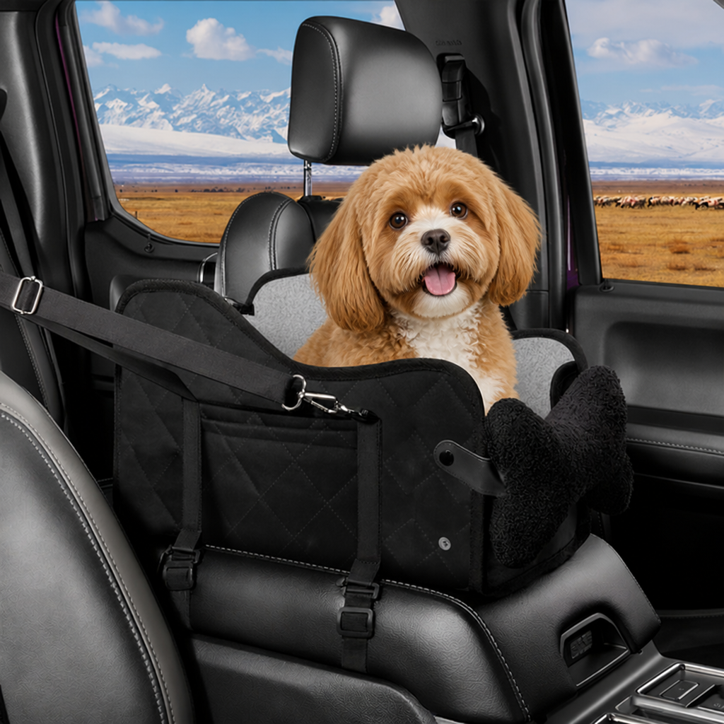 LomaroshopBreathable Mesh & Safety Harness Dog Car Seat