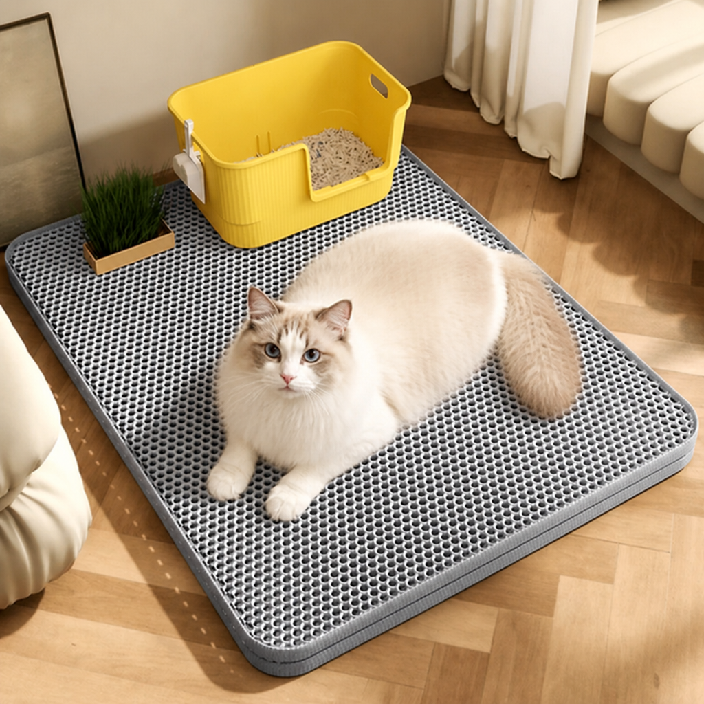 LomaroshopDouble-Layer Waterproof & Non-Slip Litter Mat
