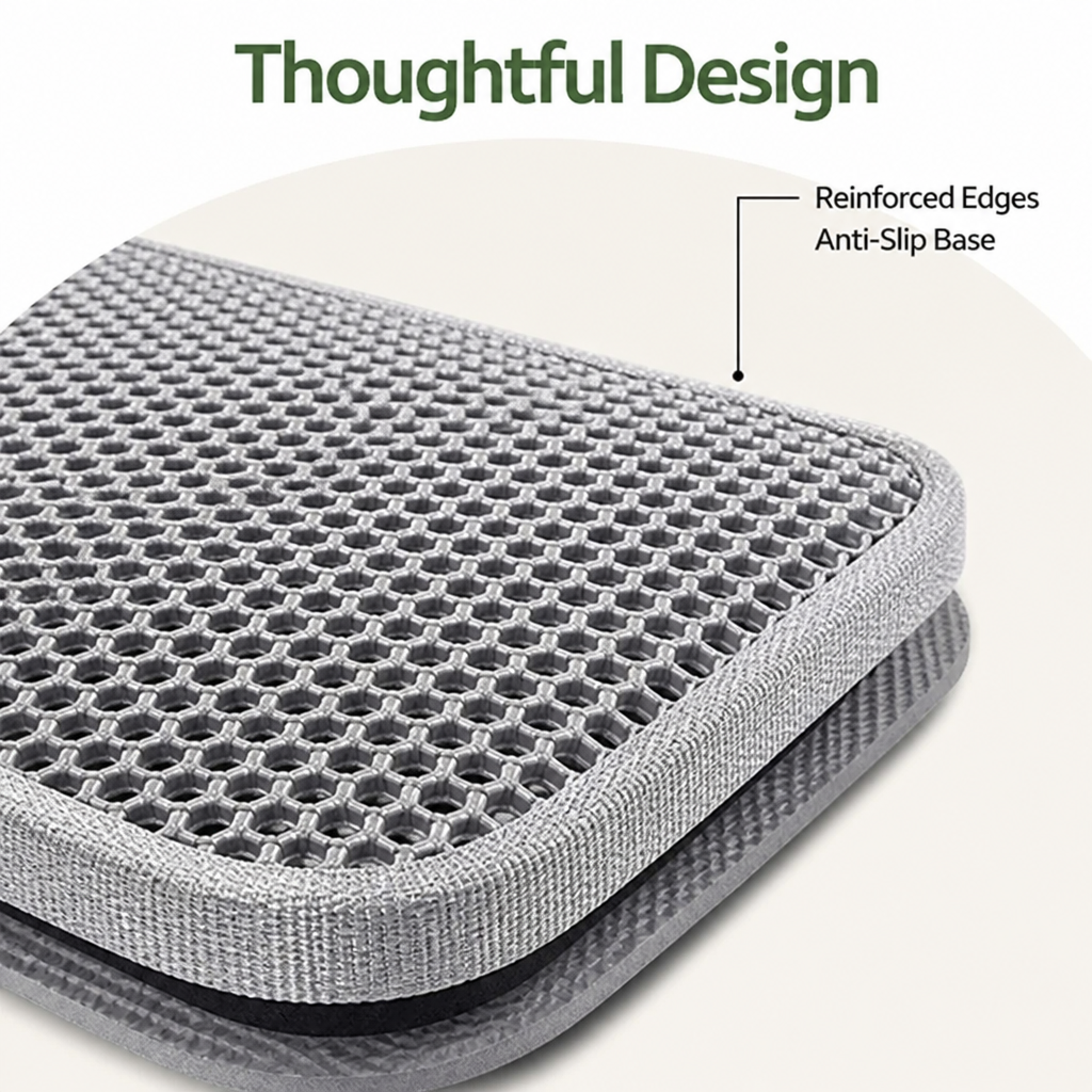 LomaroshopDouble-Layer Waterproof & Non-Slip Litter Mat