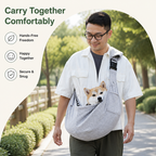 LomaroshopErgonomic Hands‑Free Crossbody Pet Sling Carrier (Fits Pets Up To 14.3 lb)