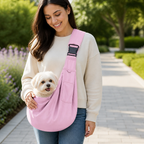 LomaroshopErgonomic Hands‑Free Crossbody Pet Sling Carrier (Fits Pets Up To 14.3 lb)