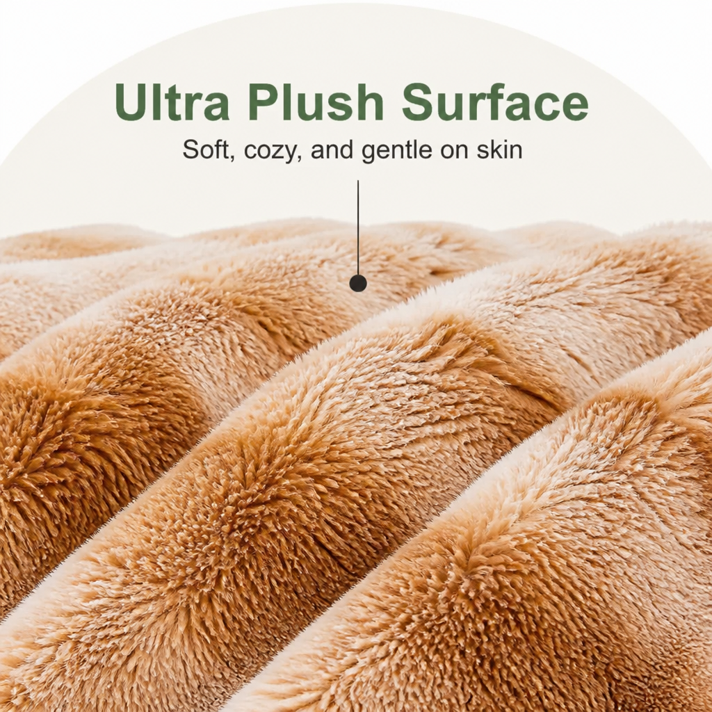 LomaroshopFluffy Plush Washable Bolster Bed