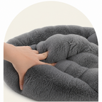 LomaroshopFluffy Plush Washable Bolster Bed