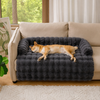 LomaroshopFluffy Plush Washable Bolster Bed