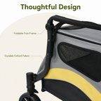 LomaroshopFoldable 4-Wheel Breathable Mesh Travel Stroller