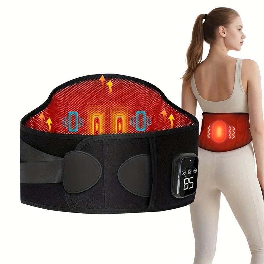 LomaroshopHeated Lower Back Brace For Back Pain Relief Back