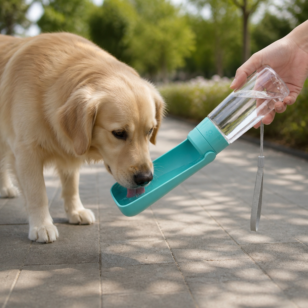 LomaroshopLeak-Proof & Foldable Pet Water Bottle (18.6 fl oz)