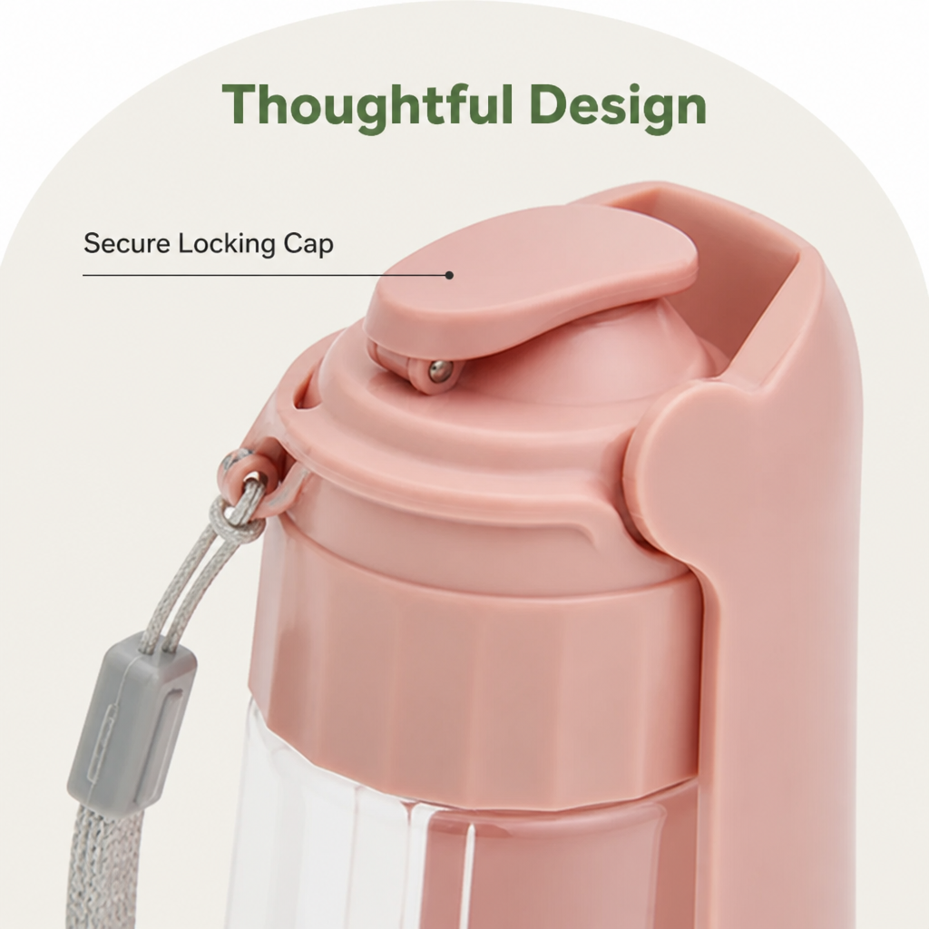 LomaroshopLeak-Proof & Foldable Pet Water Bottle (18.6 fl oz)
